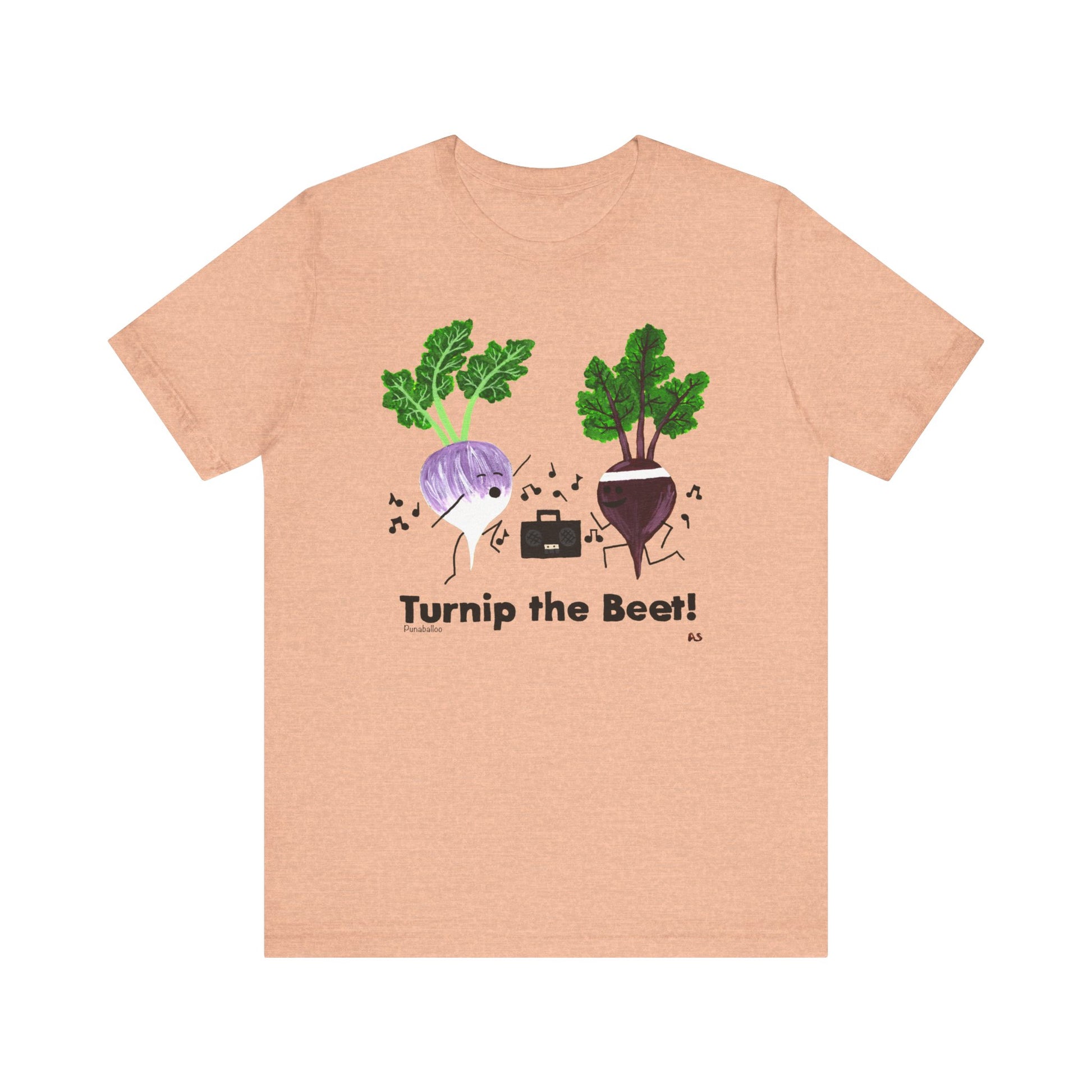 Turnip The Beet Adult Unisex Music Pun T-Shirt - Punaballoo