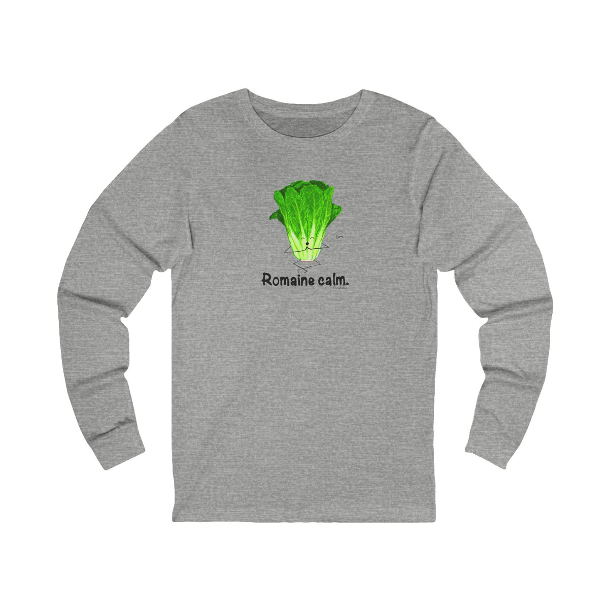 Athletic heather Romaine Calm lettuce shirt front view