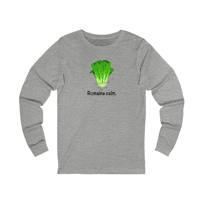 Athletic heather Romaine Calm lettuce shirt front view