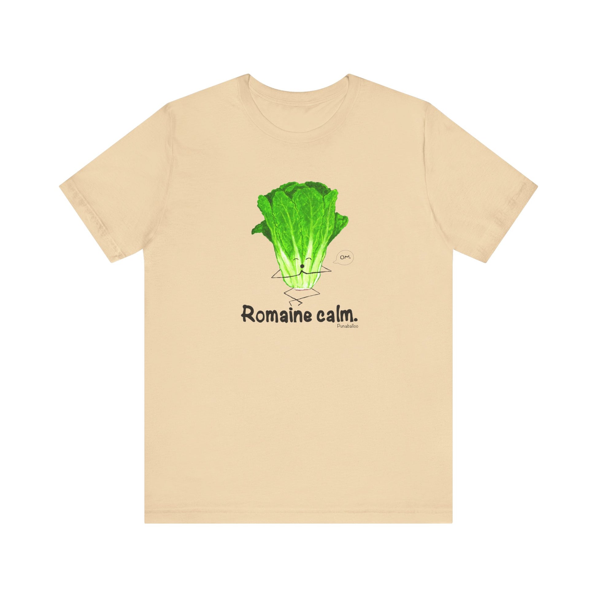 Romaine Calm Adult Unisex Lettuce Pun T-Shirt - Punaballoo