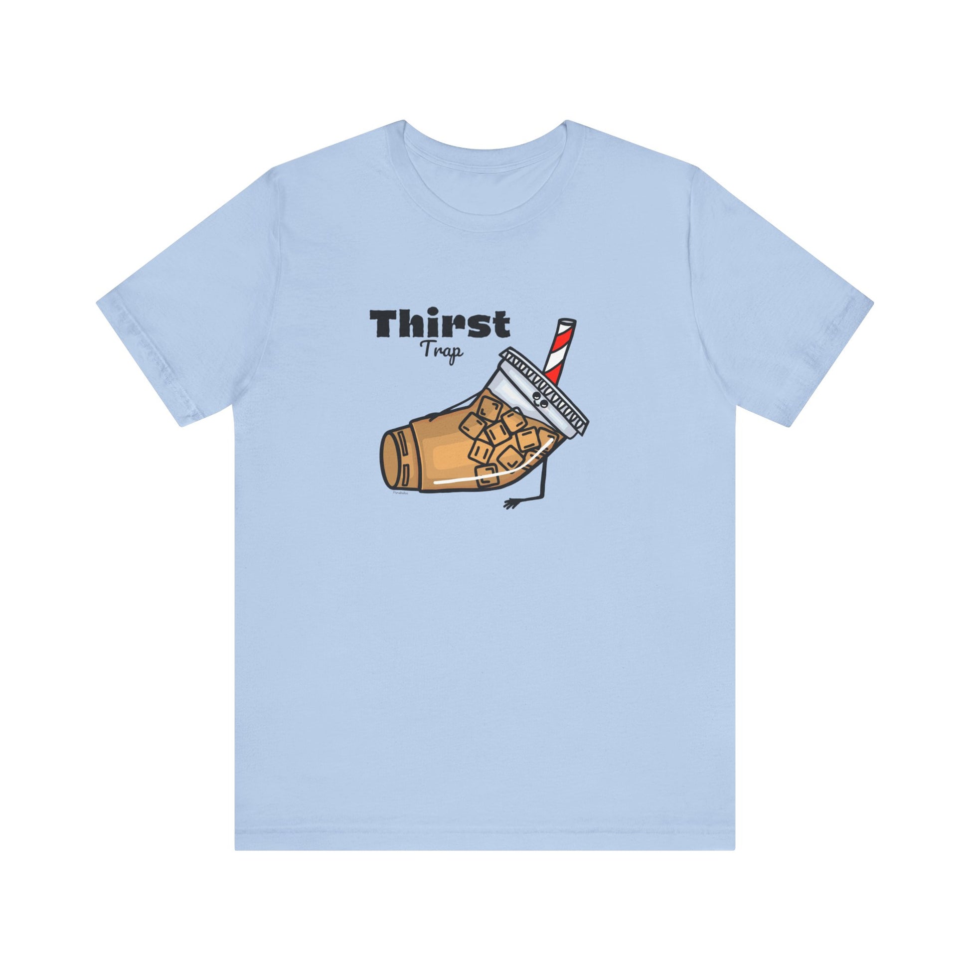 Thirst Trap Adult Unisex Iced Coffee Pun Shirt - Punaballoo