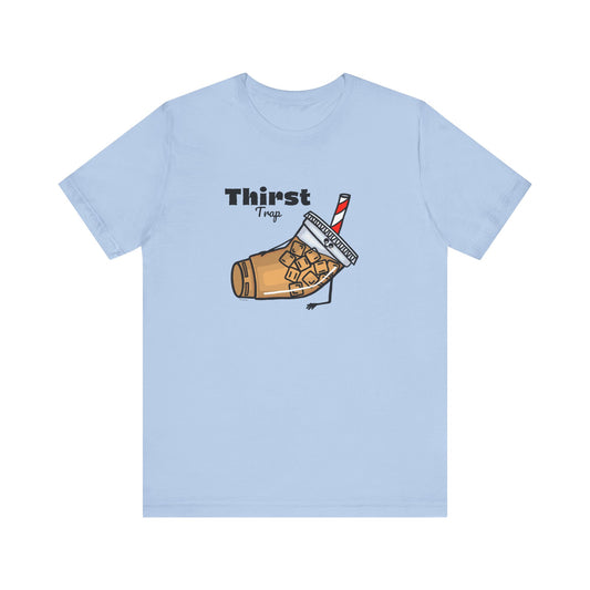 Thirst Trap Adult Unisex Iced Coffee Pun Shirt - Punaballoo