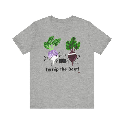 Turnip The Beet Adult Unisex Music Pun T-Shirt - Punaballoo