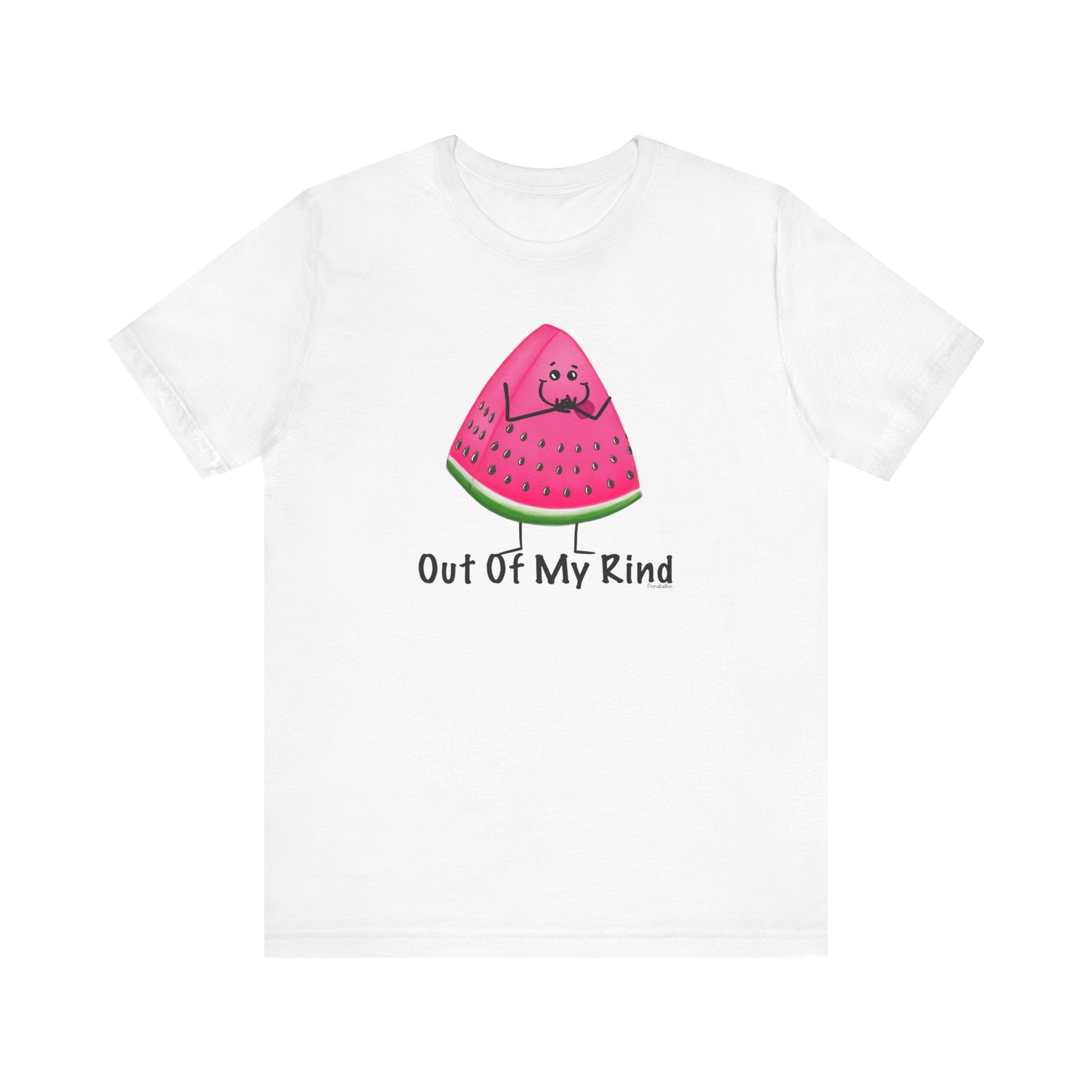 Out Of My Rind Adult Unisex Watermelon Pun Shirt - Punaballoo