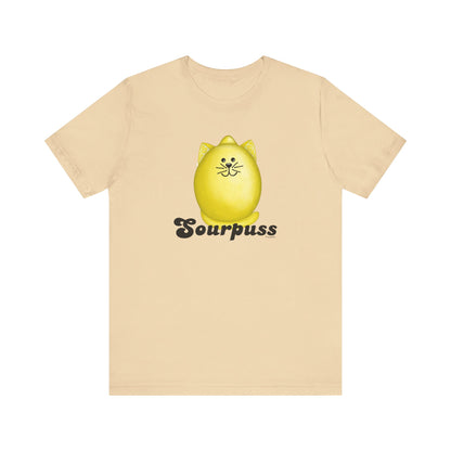 Sourpuss Adult Unisex Lemon Pun T-Shirt - Punaballoo