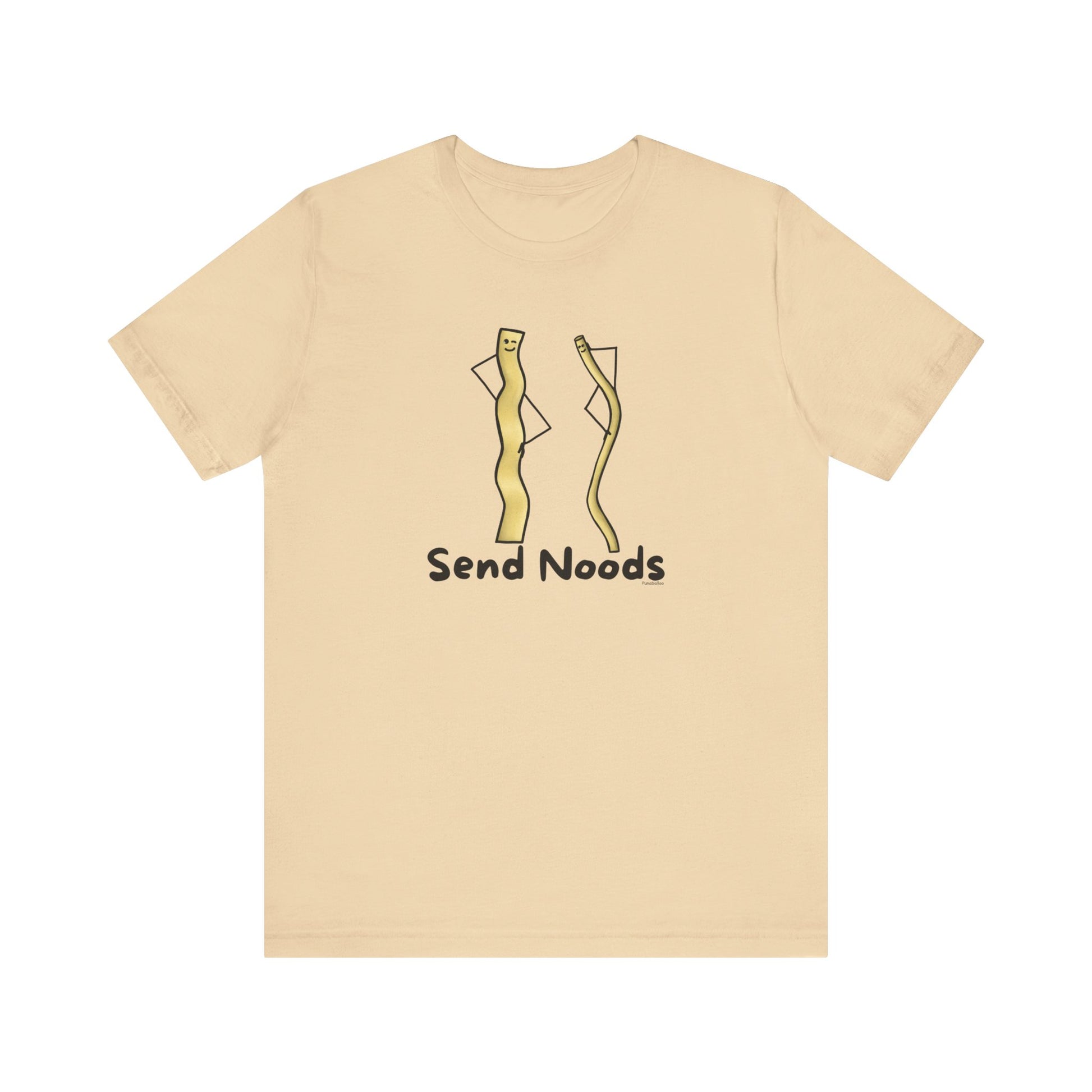 Send Noods Adult Unisex Pasta Pun T-Shirt - Punaballoo