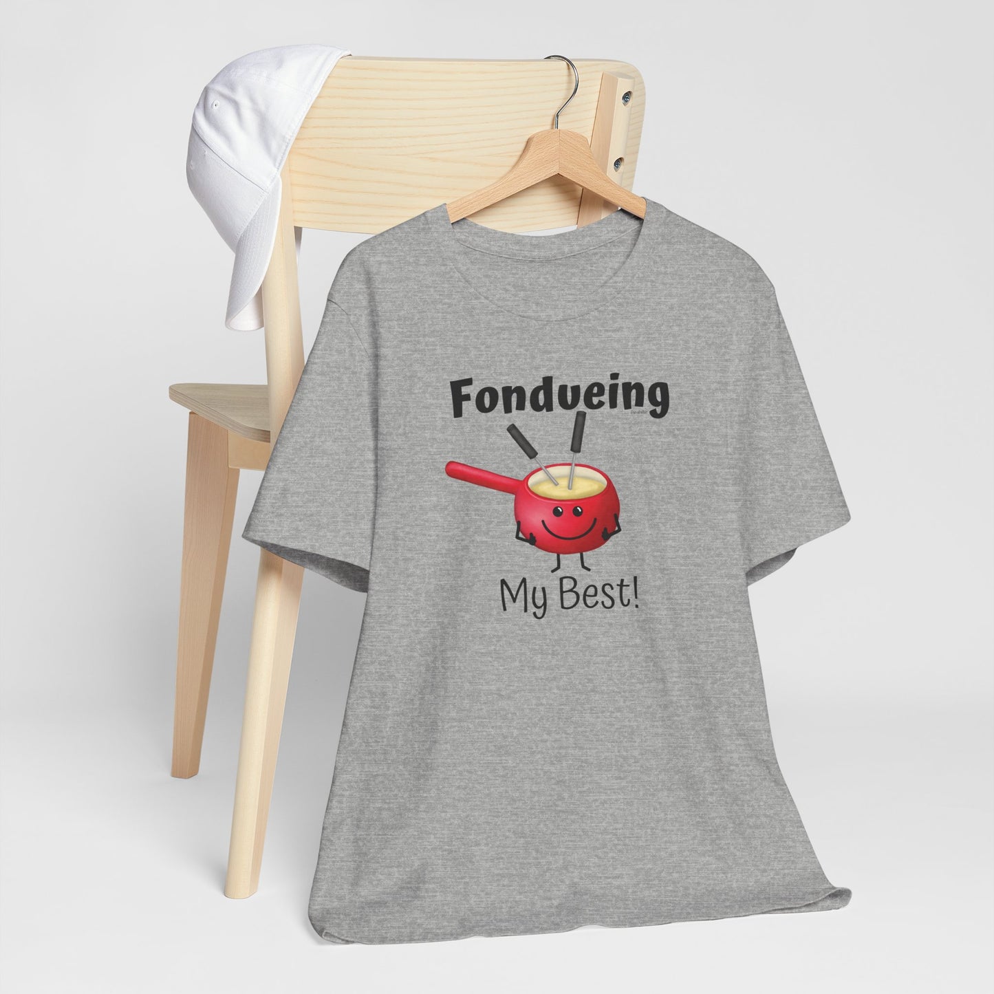 Fondueing My Best Adult Unisex Fondue Pun T-Shirt - Punaballoo