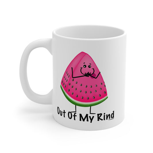 Out of My Rind 11oz Watermelon Pun Mug - Punaballoo