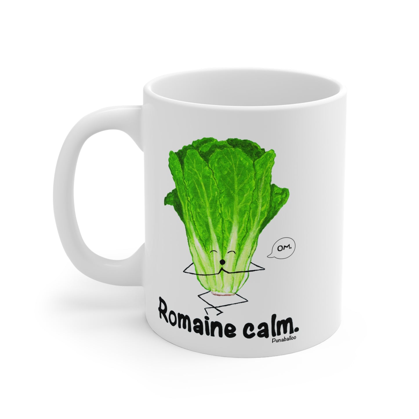 Romiane Calm 11oz Lettuce Pun Mug - Punaballoo