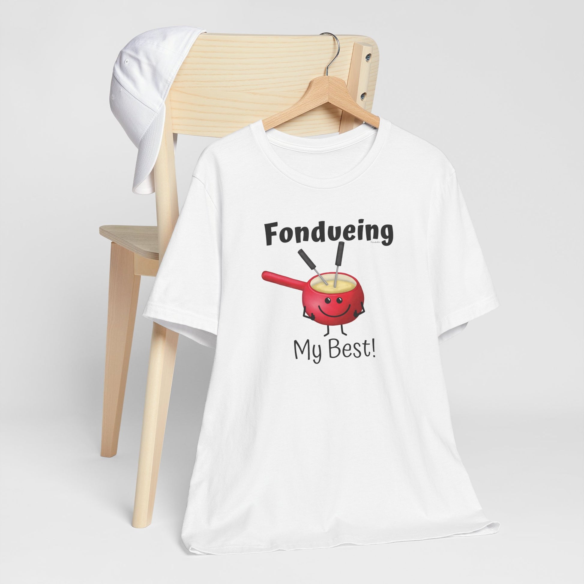 Fondueing My Best Adult Unisex Fondue Pun T-Shirt - Punaballoo