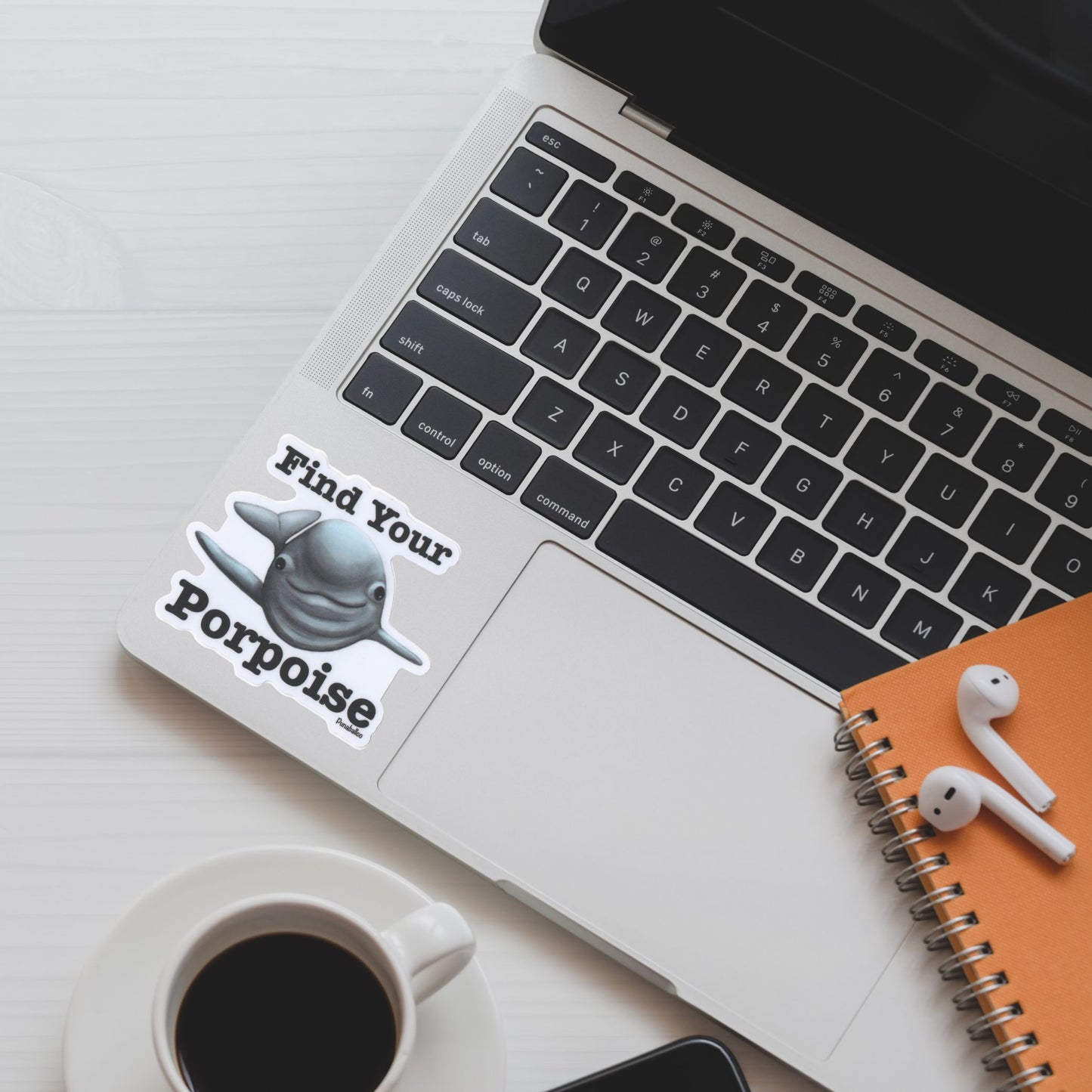 Find Your Porpoise Sticker – 3″ Vinyl Waterproof Ocean Pun Decal for Laptops & Bottles
