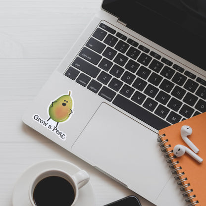 Grow a Pear Vinyl Sticker – 3″ Weatherproof Pear Pun, Humor & Sass