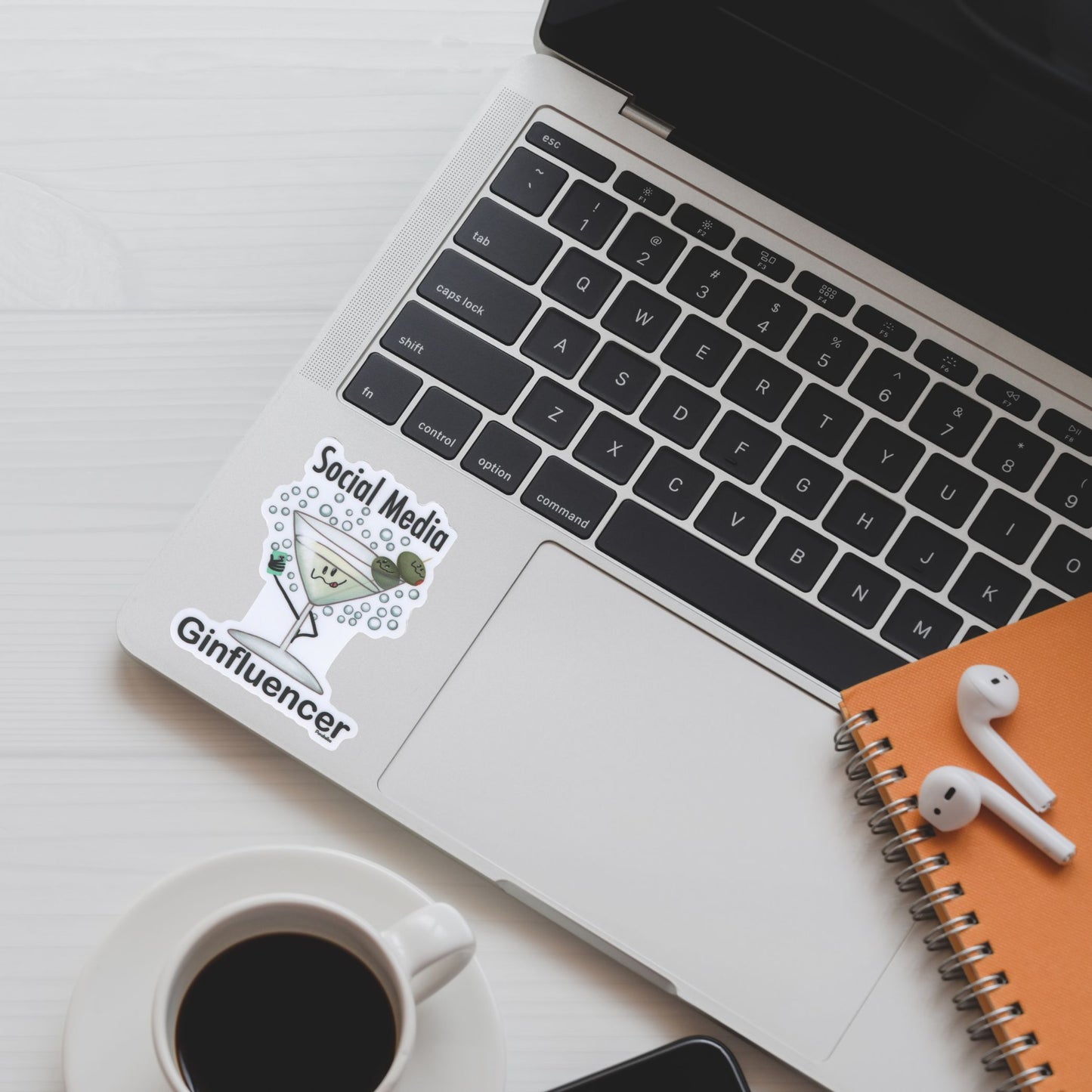 Social Media Ginfluencer Sticker – 3″ Vinyl, Waterproof & Punny Influencer Design