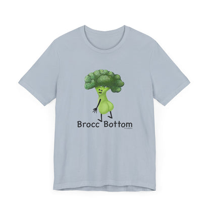 Brocc Bottom Adult Unisex Broccoli Pun T-Shirt - Punaballoo