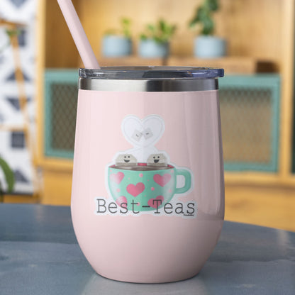 Best-Teas Best Friend Sticker – 3″ Vinyl, Weatherproof & Matte, Tea-Powered Friendship