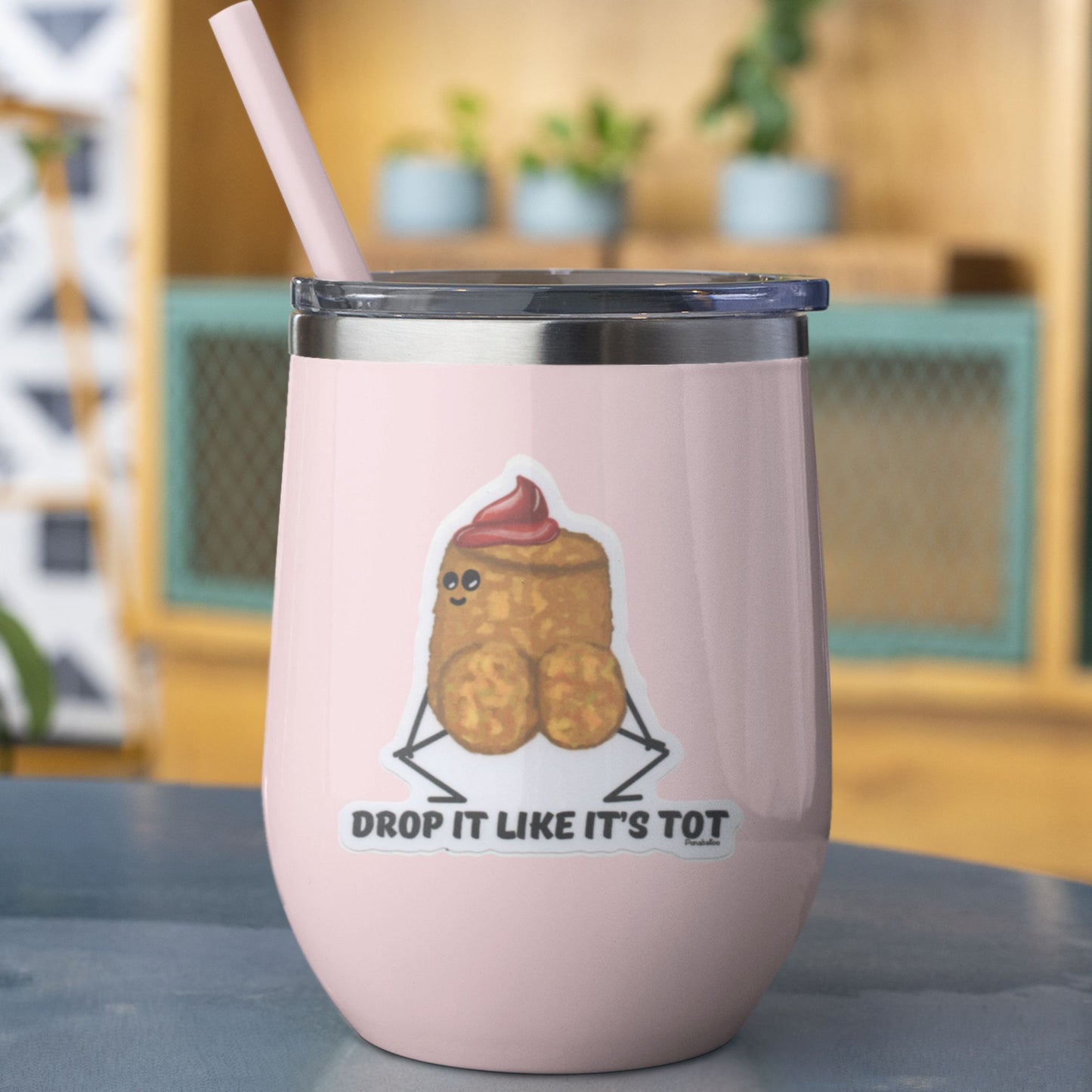 Drop It Like It's Tot Vinyl Sticker – 3″ Waterproof Twerking Tater Tot Pun Decal