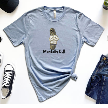 Funny Pickle Pun Unisex Tee - Foodie Mental Health Jokes Shirt - Punaballoo