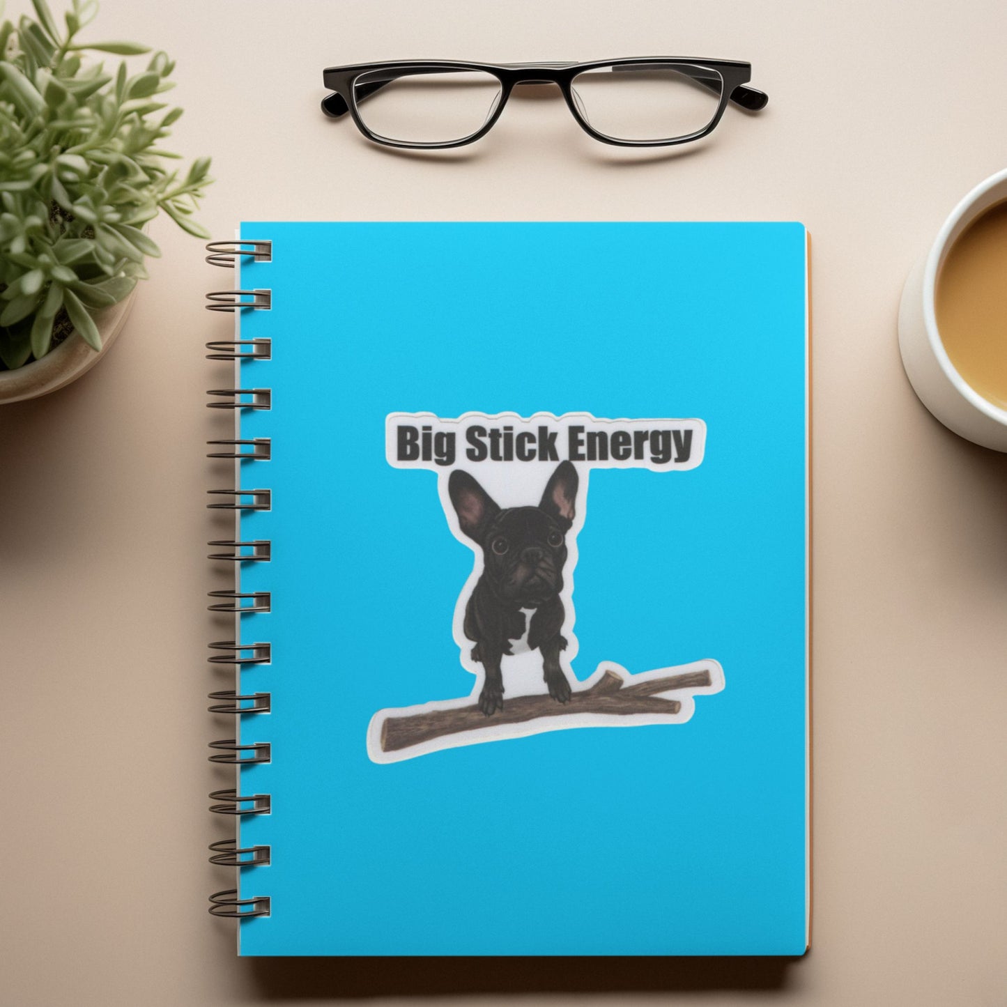 Big Stick Energy 3" Vinyl Dog Pun Sticker