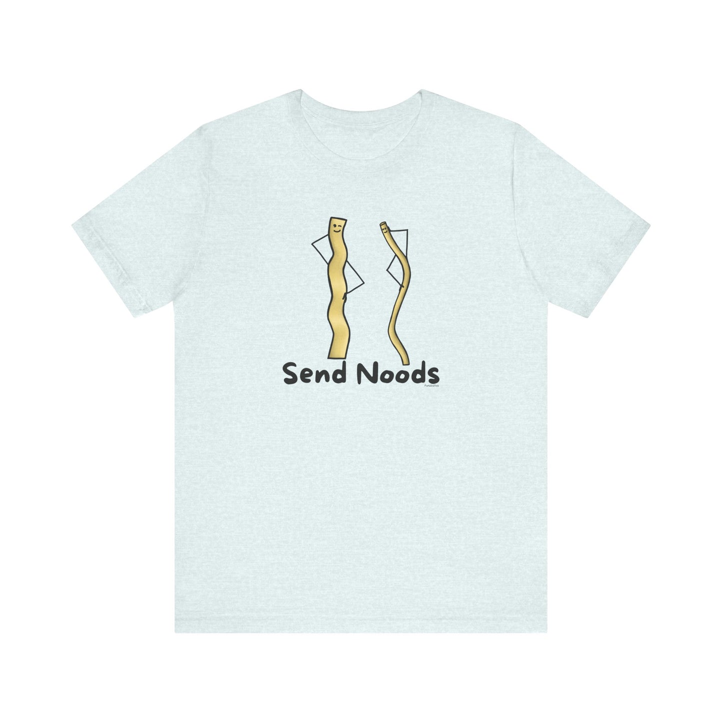 Send Noods Adult Unisex Pasta Pun T-Shirt - Punaballoo