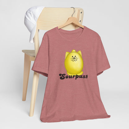 Sourpuss Adult Unisex Lemon Pun T-Shirt - Punaballoo