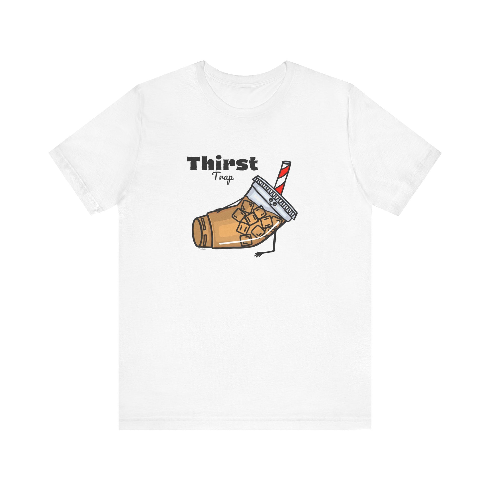 Thirst Trap Adult Unisex Iced Coffee Pun Shirt - Punaballoo