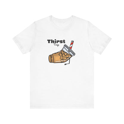 Thirst Trap Adult Unisex Iced Coffee Pun Shirt - Punaballoo