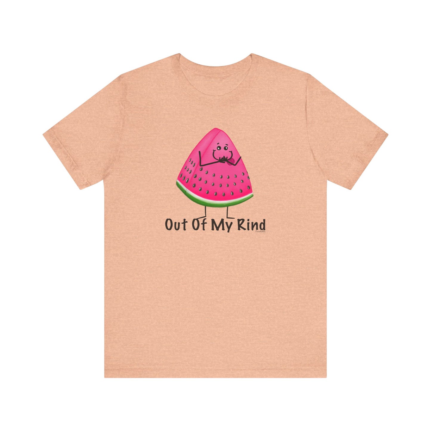 Out Of My Rind Adult Unisex Watermelon Pun Shirt - Punaballoo