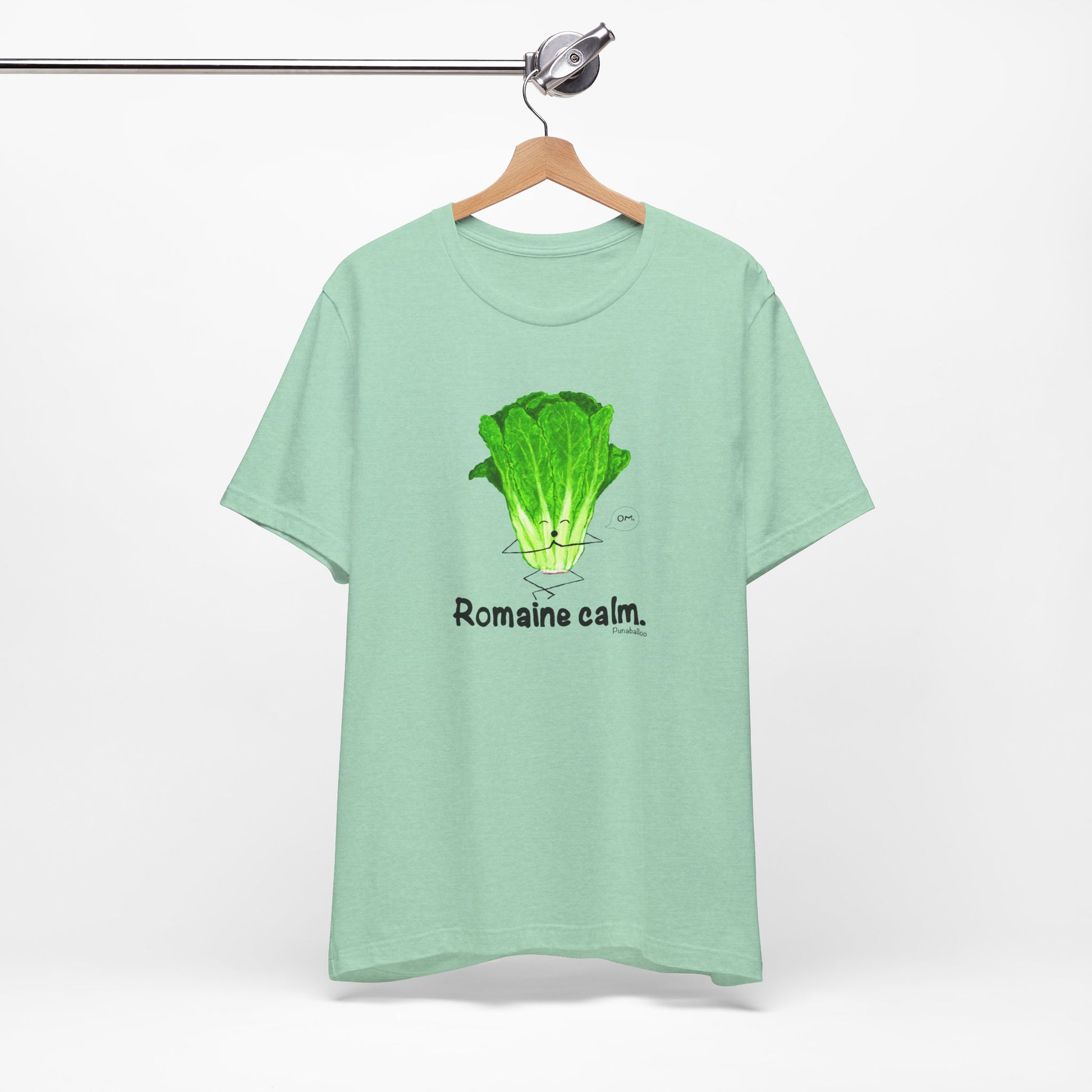 Romaine Calm Adult Unisex Lettuce Pun T-Shirt - Punaballoo