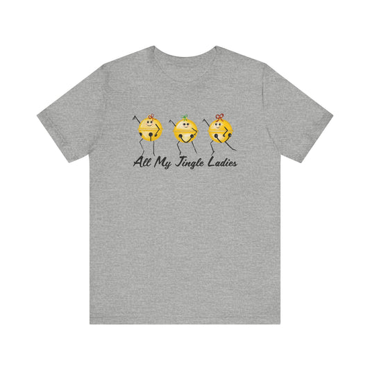 Jingle Ladies Tee Single Ladies Pun Shirt - Punaballoo