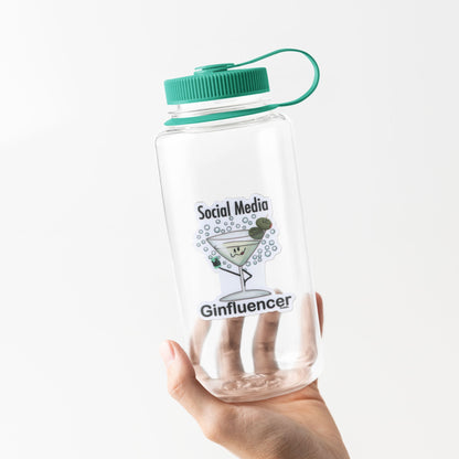 Social Media Ginfluencer Sticker – 3″ Vinyl, Waterproof & Punny Influencer Design