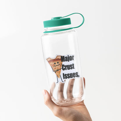 Major Crust Issues Pizza Pun Sticker – Funny 3″ Waterproof Vinyl Decal for Laptops, Water Bottles & More