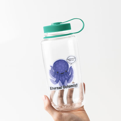 Eternal Octomist Octopus Sticker – 3″ Vinyl, Weatherproof, Punny “Optimist” Vibes