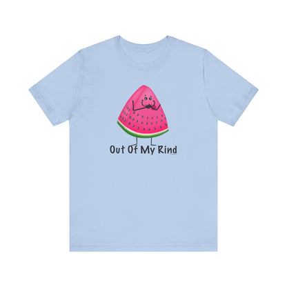 Out Of My Rind Adult Unisex Watermelon Pun Shirt - Punaballoo