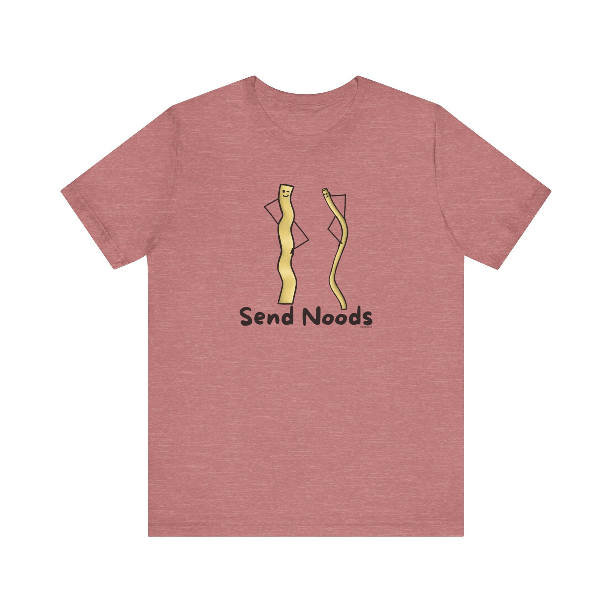 Send Noods Adult Unisex Pasta Pun T-Shirt - Punaballoo