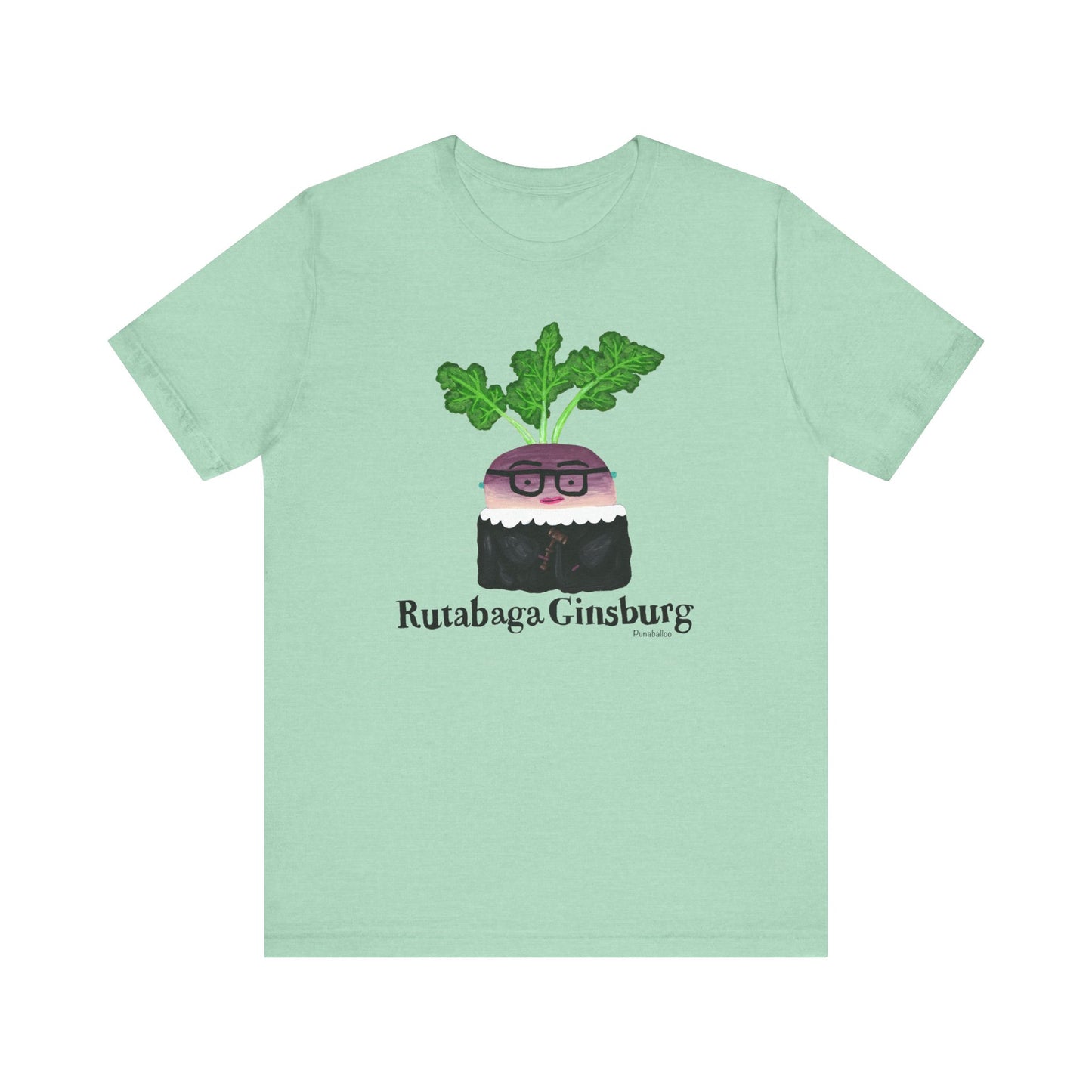 Rutabaga Ginsburg Adult Unisex Ruth Bader Ginsburg Pun T-Shirt - Punaballoo