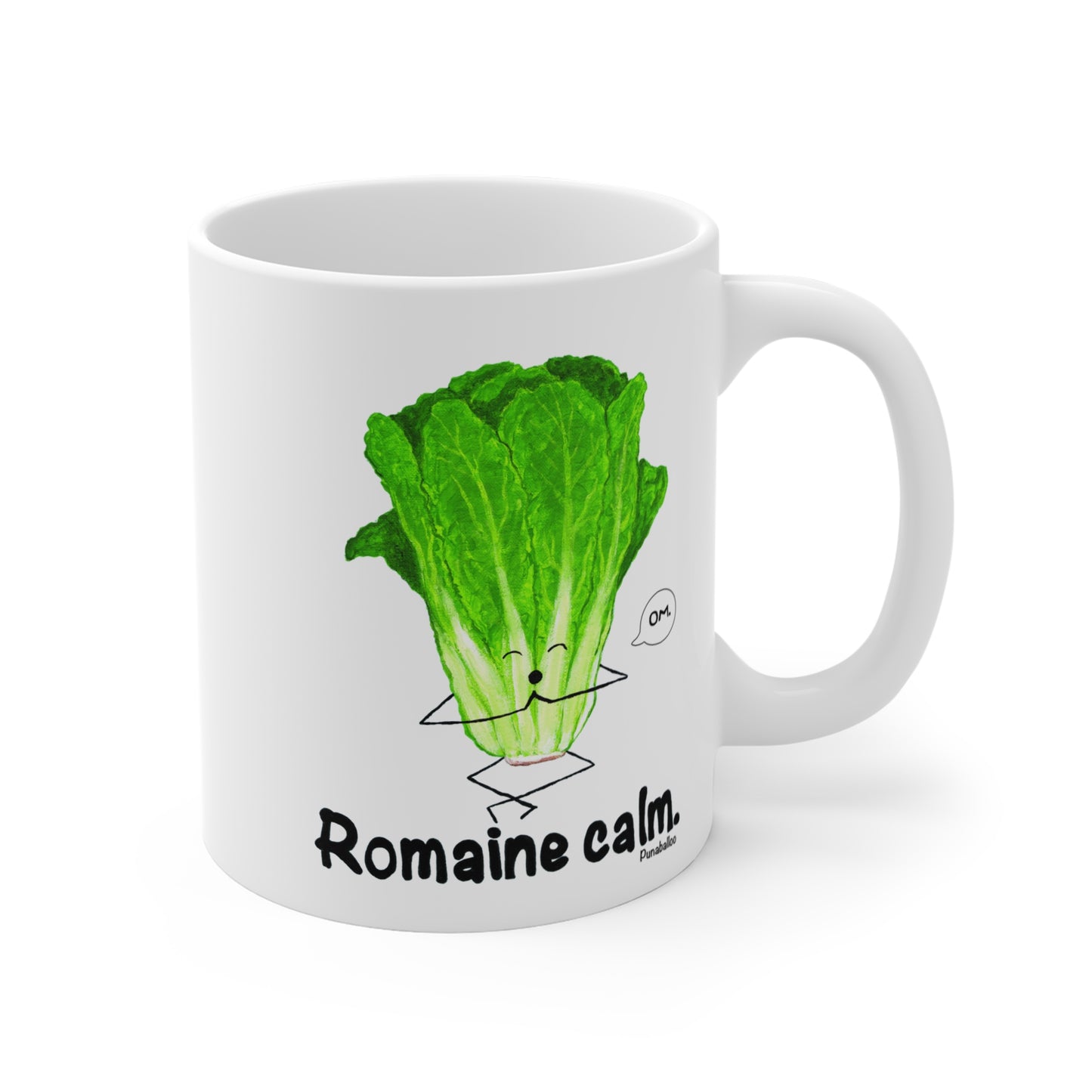 Romiane Calm 11oz Lettuce Pun Mug - Punaballoo