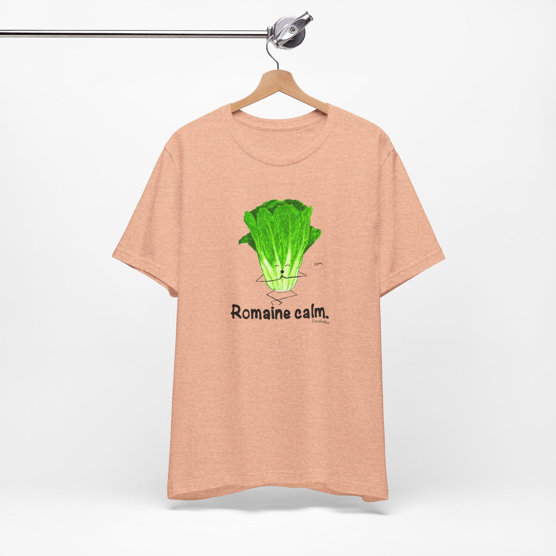 Romaine Calm Adult Unisex Lettuce Pun T-Shirt - Punaballoo