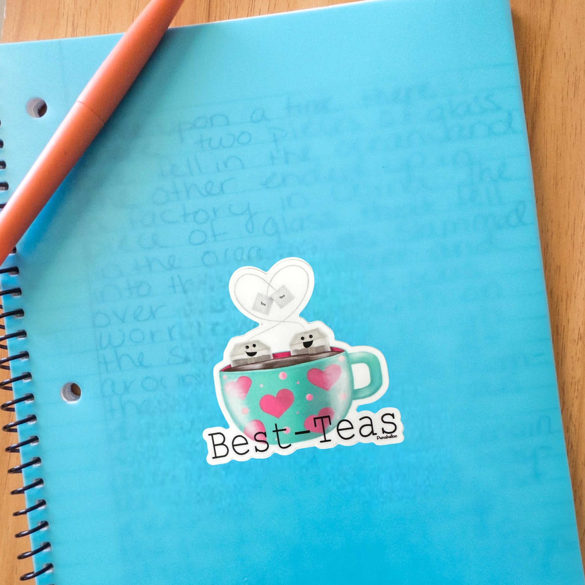 Best-Teas 3" Vinyl Best Friend Pun Sticker - Punaballoo