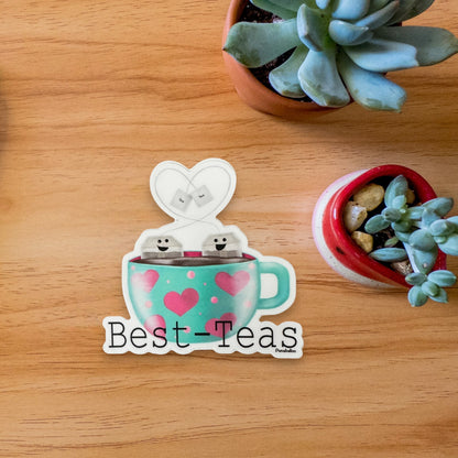 Best-Teas 3" Vinyl Best Friend Pun Sticker - Punaballoo