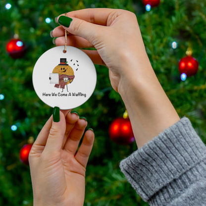 Punny Waffle Christmas Tree Ornament