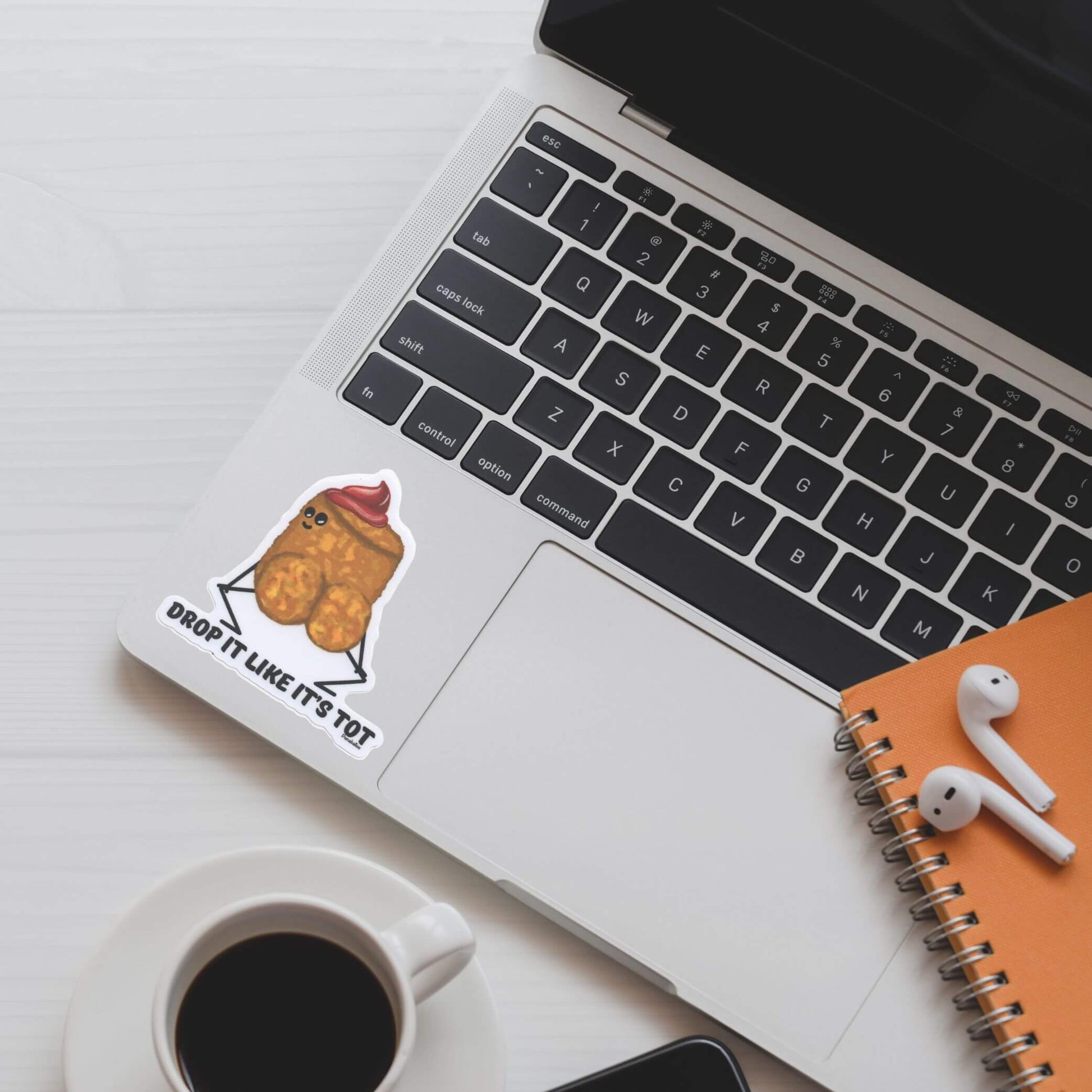 Drop It Like It’s Tot Sticker – Funny Twerking Tater Tot Vinyl Decal (3) – Waterproof Food Pun