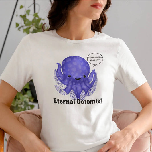 Eternal Octomist octopus tee styled on model casual outfit