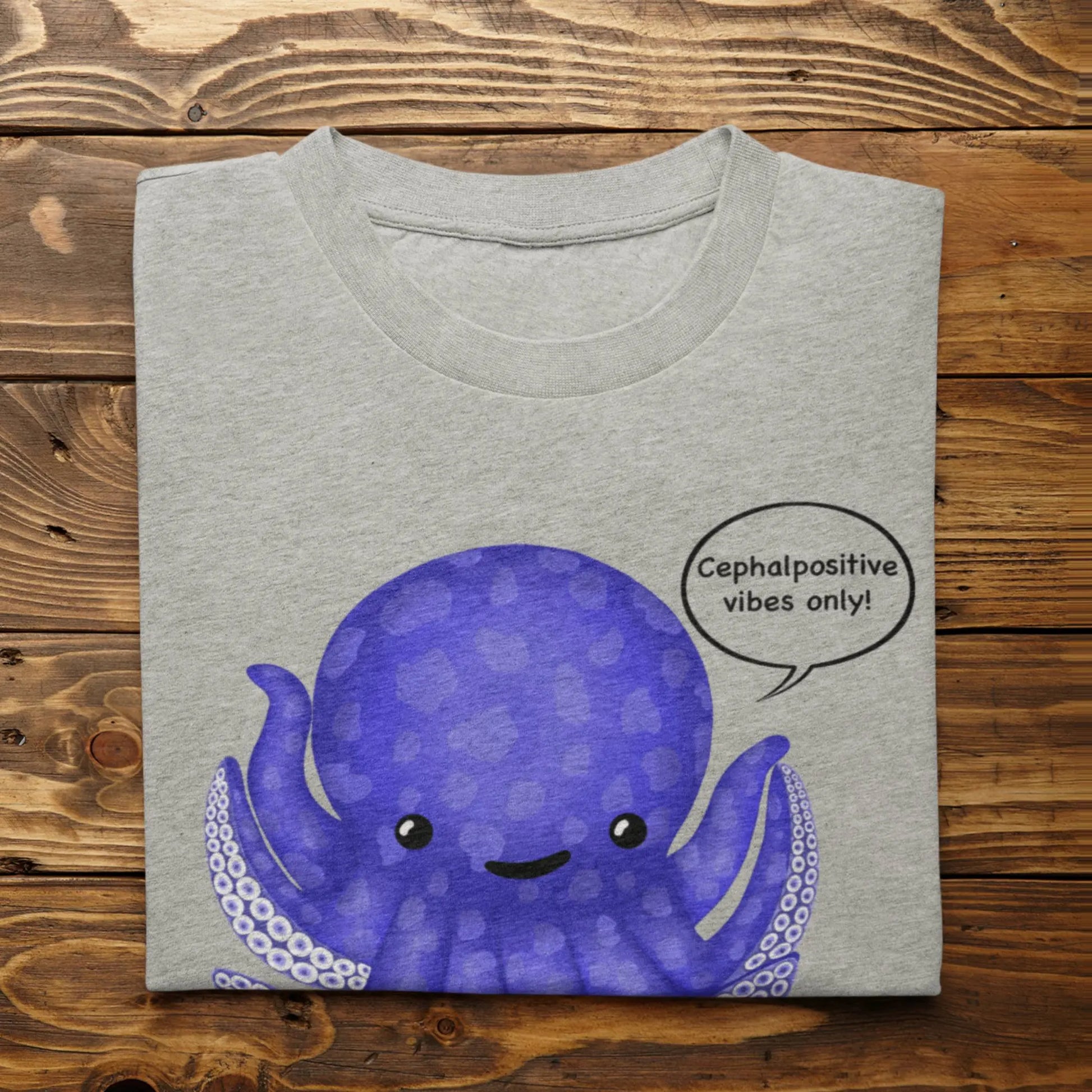 Eternal Octomist ocean pun unisex shirt flat lay Athletic Heather