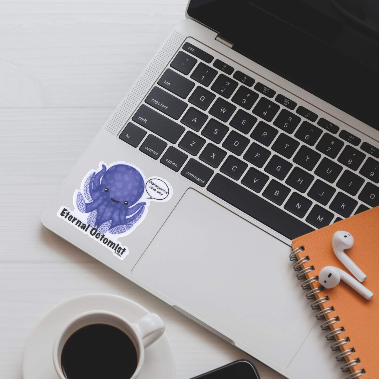 Eternal Octomist Sticker – Funny Ocean Pun Vinyl Decal