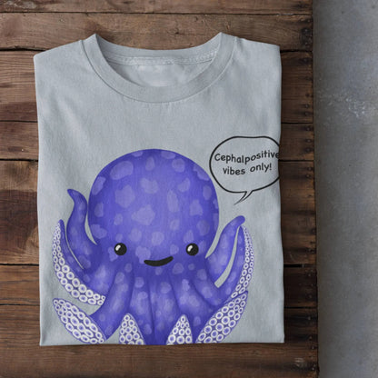 Eternal Octomist ocean pun unisex shirt flat lay light blue