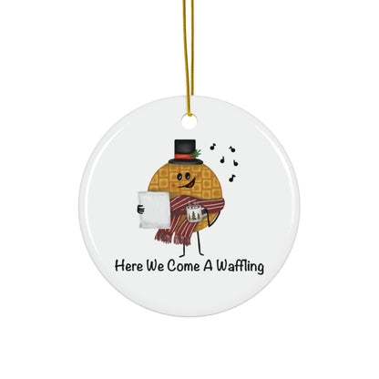 Punny Waffle Christmas Tree Ornament