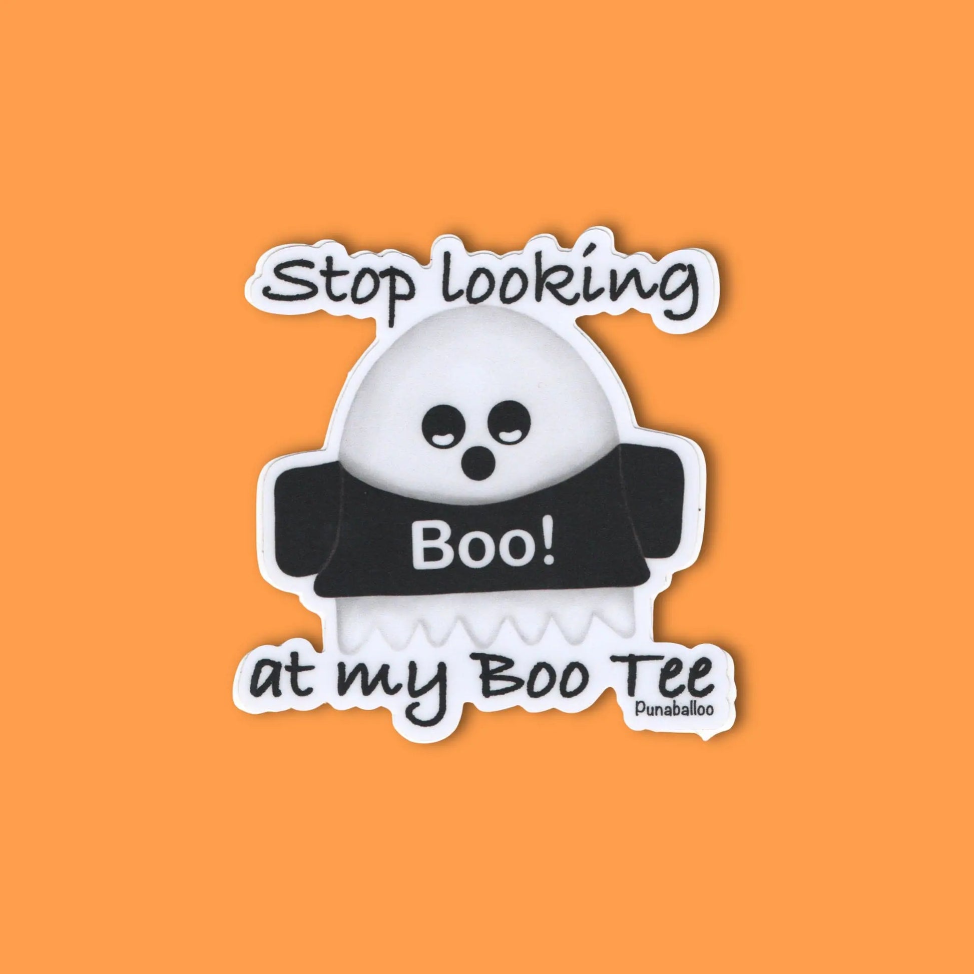 Halloween Sticker Bundle – Funny Ghost, Witch, Vampire & Pun Vinyl Stickers (Set of 4, 3") – Waterproof & Spooky Cute