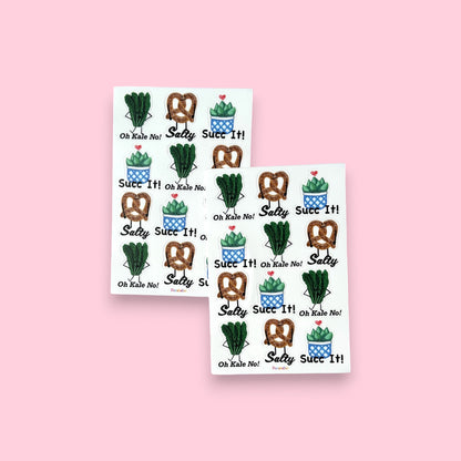 4"x6" Grumpy Pun Sticker Pack - Punaballoo