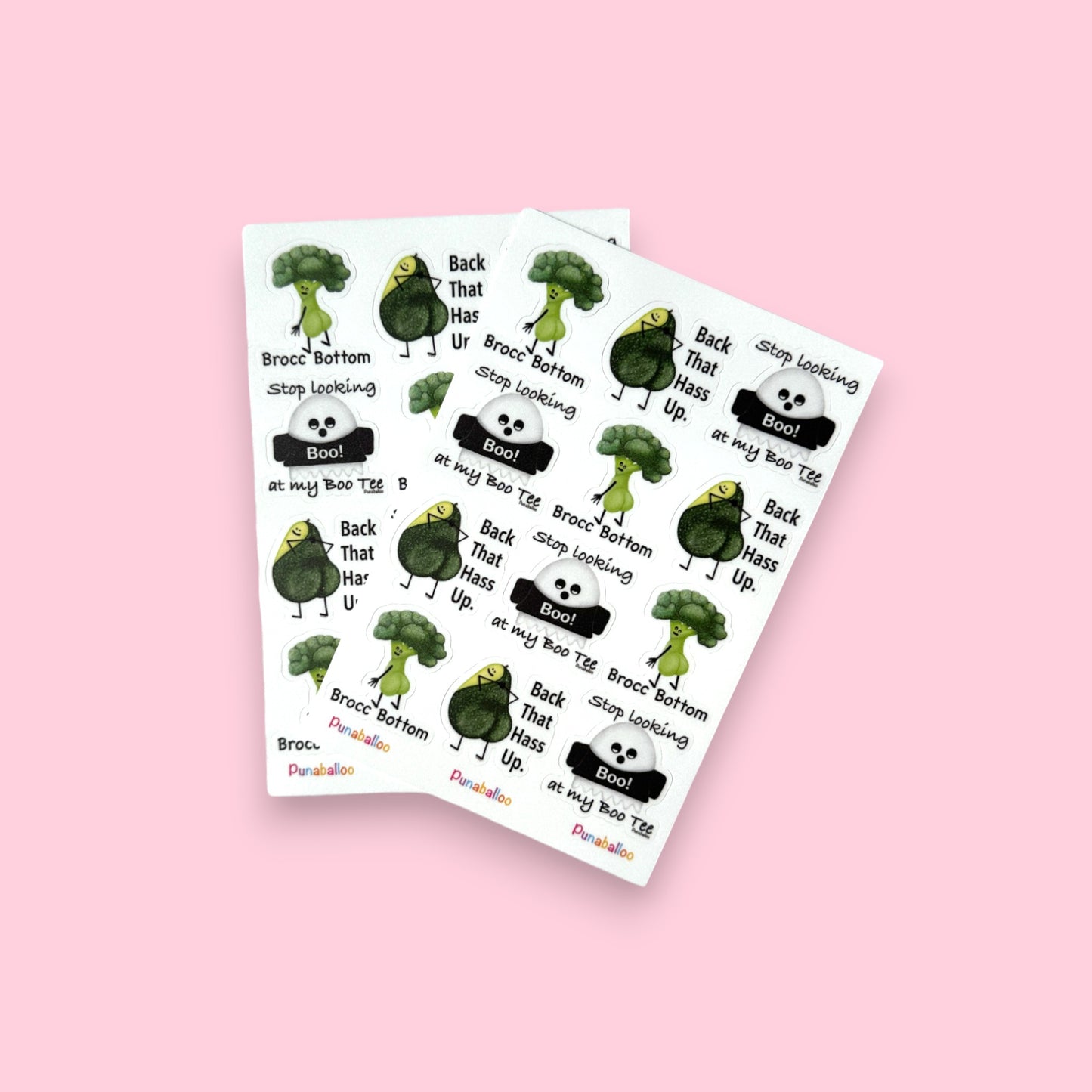 4"x6" Booty Pun Sticker Pack - Punaballoo