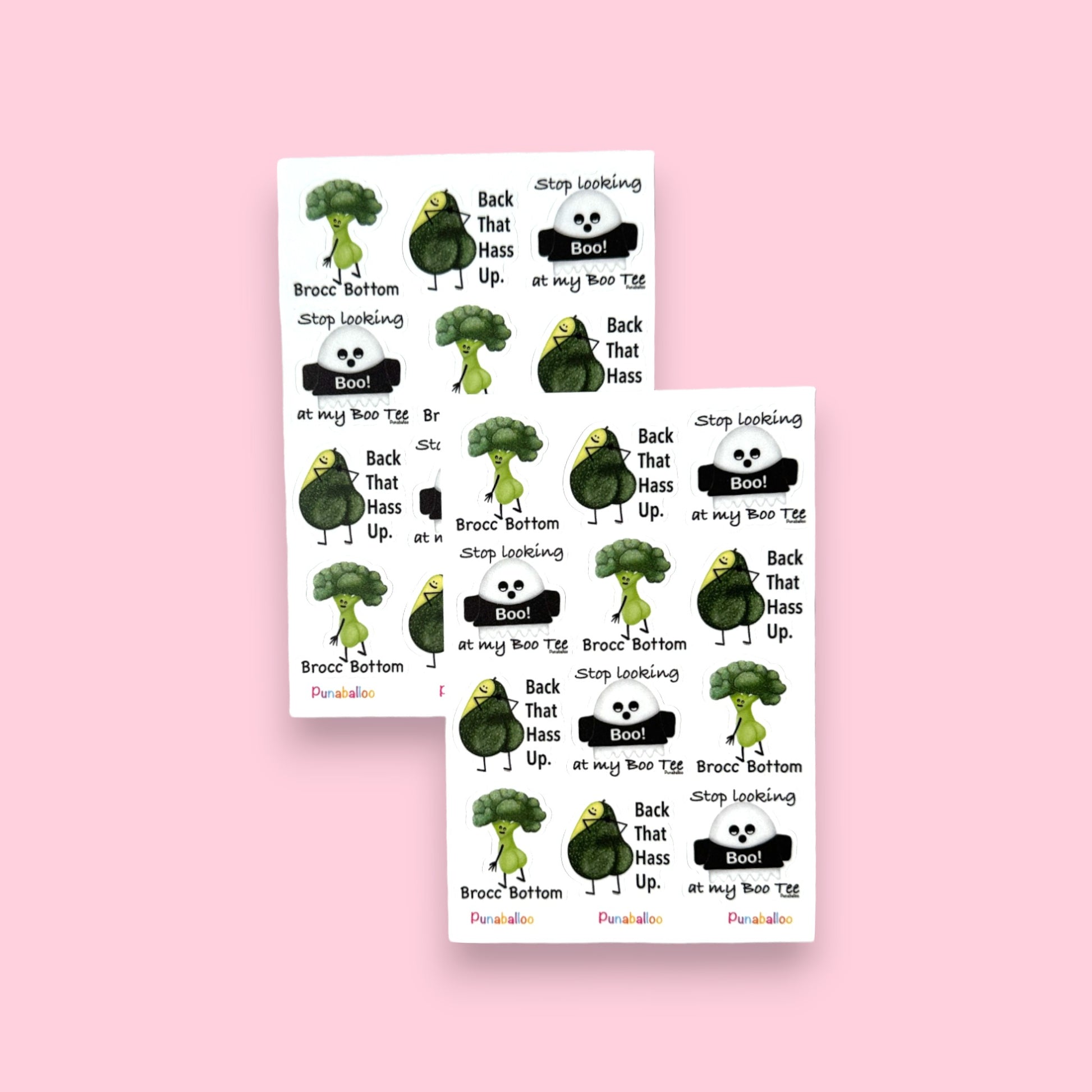 4"x6" Booty Pun Sticker Pack - Punaballoo